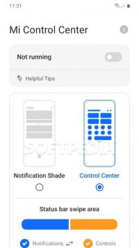 Mi Control Center: Notifications and Quick Actions Screenshot