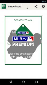 MLB.com Beat the Streak Screenshot