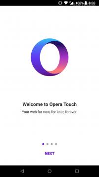 Opera Touch: the fast, new browser with Flow Screenshot