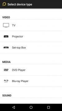Peel Universal Smart TV Remote Control Screenshot