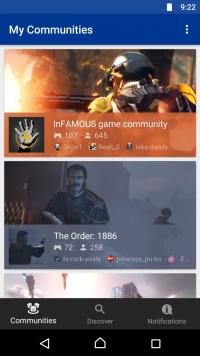 PlayStation Communities Screenshot
