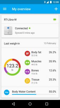 Runtastic Libra Weight Tracker Screenshot