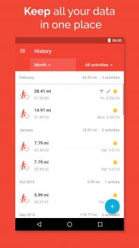 Runtastic Road Bike Tracker Screenshot