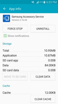 Samsung Accessory Service Screenshot
