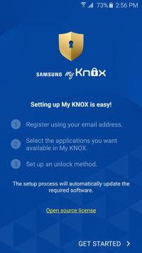 Samsung My Knox Screenshot