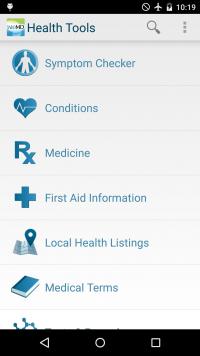 WebMD for Android Screenshot