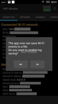 WiFi Monitor: analyzer of Wi-Fi networks Screenshot