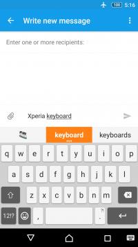 Xperia Keyboard Screenshot